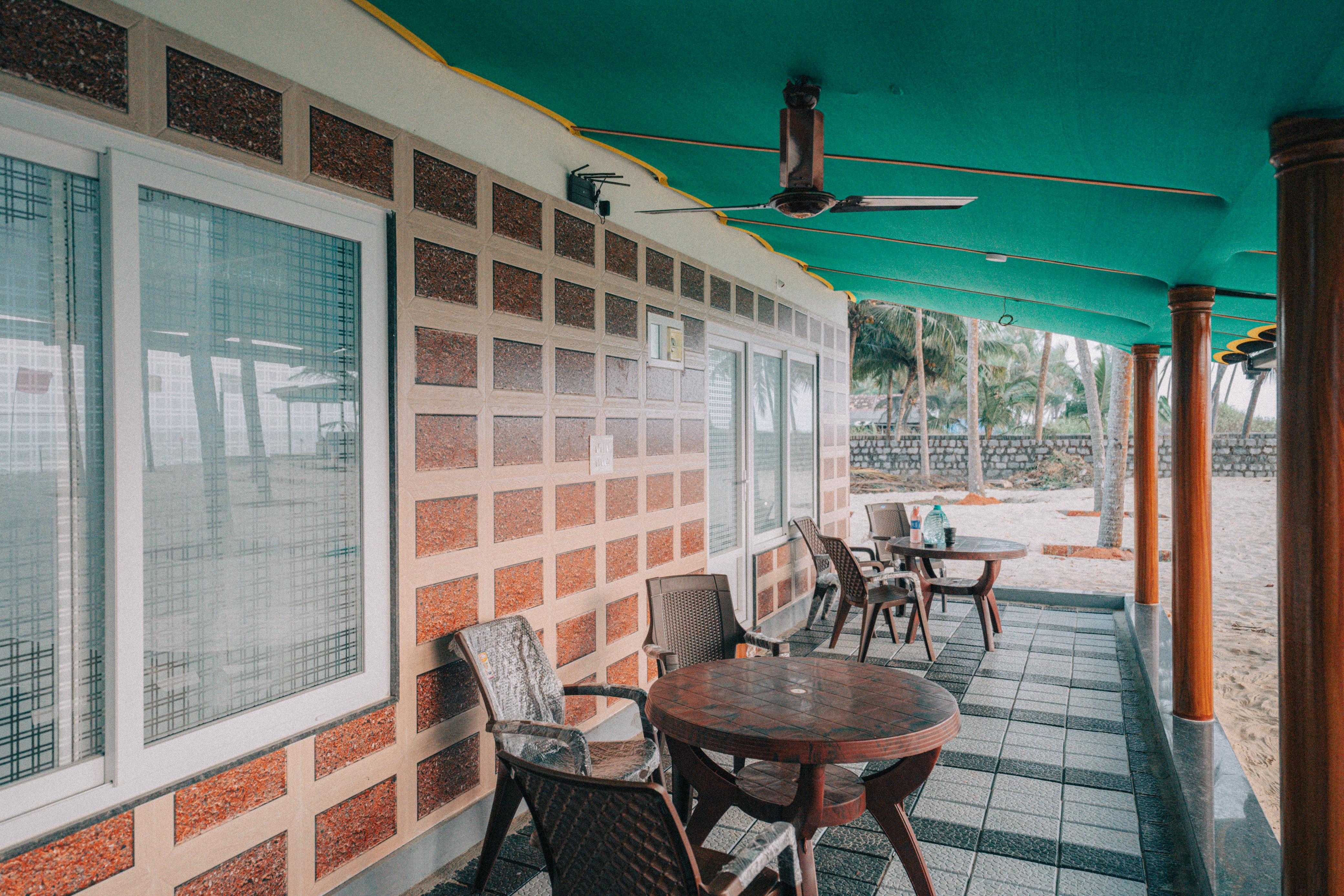 Cottage Outdoor Dining and Seating Area